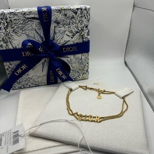 Dior Gold Chain Bracelet